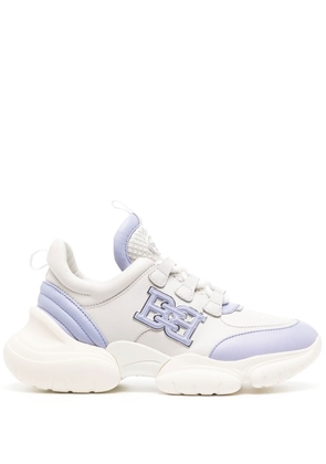 Bally logo-patch lace-up sneakers - White