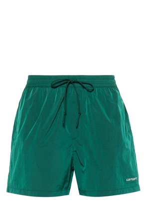 Carhartt WIP Tobes logo-embroidered swim trunks - Green