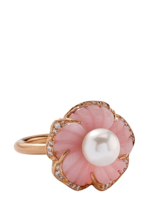 Irene Neuwirth 18kt rose gold Tropical Flower opal ring - Pink