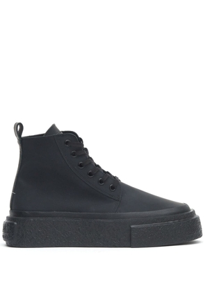 MM6 Maison Margiela high-top leather sneakers - Black