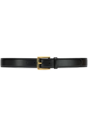 Gucci pattern-detailed rectangular buckle belt - Black