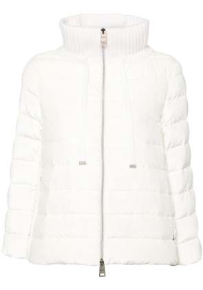 Herno corduroy puffer jacket - White