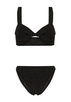 Hunza G Bonnie crinkle bikini set - Black