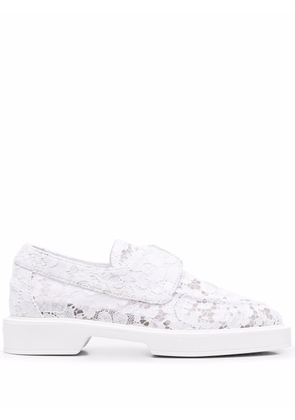 Le Silla Yacht lace-pattern loafers - White