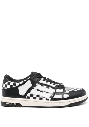 AMIRI Skel Top Low check-pattern sneakers - Black