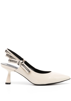 Karl Lagerfeld Panache logo-strap sandals - Neutrals