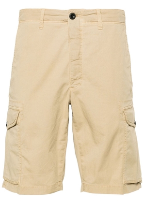 Incotex textured cotton cargo shorts - Neutrals