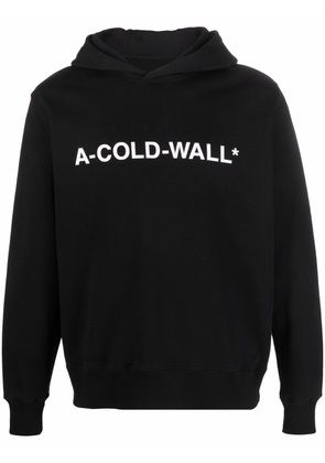 A-COLD-WALL* logo-print hooded sweatshirt - Black