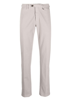 Canali straight-leg chino trousers - Grey