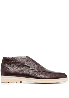 Church's slip-on pebble-leather boots - Brown