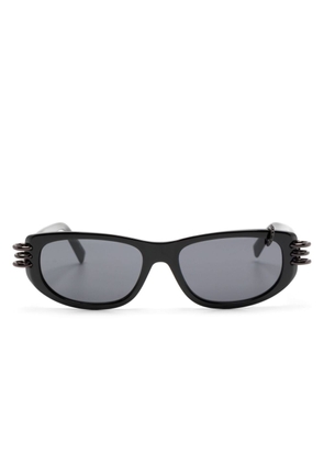 Givenchy Anima pierced rectangle-frame sunglasses - Black