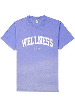 Sporty & Rich Wellness Ivy T-Shirt - Dip Dye - Blue