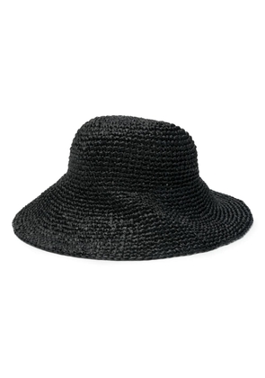 'S Max Mara Carl interwoven sun hat - Black