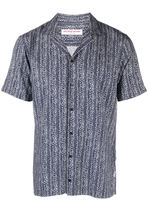 Orlebar Brown wave-print short-sleeve shirt - Blue