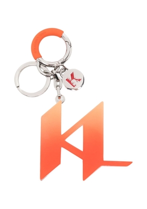 Karl Lagerfeld logo-monogram key chain - Orange
