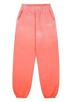 Sporty & Rich faded straight-leg track pants - Pink