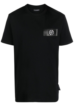 Plein Sport SS logo-patch cotton T-shirt - Black