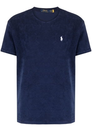 Polo Ralph Lauren embroidered-logo chenille T-shirt - Blue