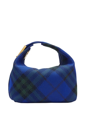 Burberry medium Peg check-pattern shoulder bag - Blue