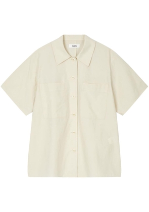 STUDIO TOMBOY short-sleeved cotton-blend shirt - Neutrals