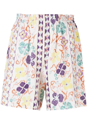 See by Chloé floral-print shorts - White
