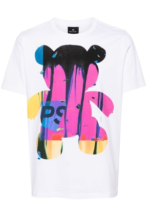 PS Paul Smith teddy bear-print cotton T-shirt - White