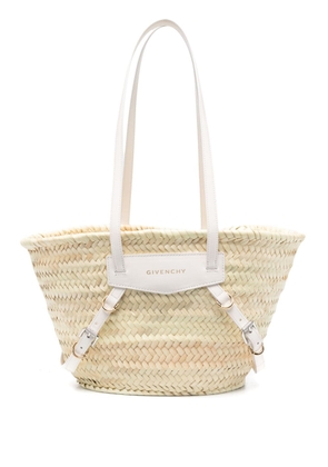 Givenchy woven straw shoulder bag - Neutrals