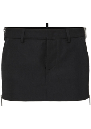 DSQUARED2 side-zip mini skirt - Black