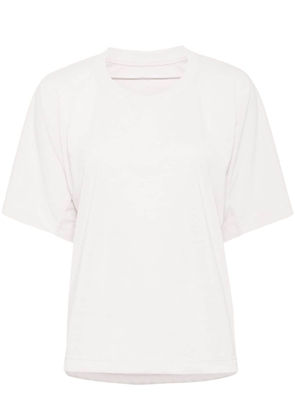 Pleats Please Issey Miyake ruched detailing t-shirt - Neutrals