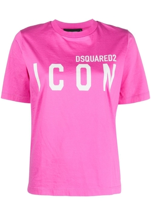 DSQUARED2 Icon logo-print T-shirt - Pink