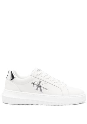 Calvin Klein low-top leather sneakers - White