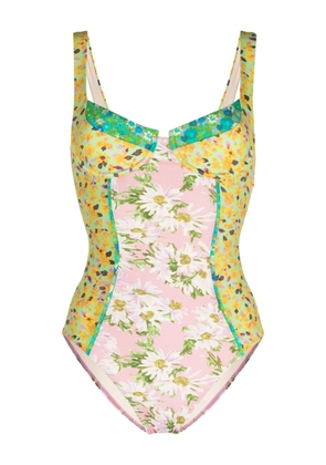 ALEMAIS Kenzie floral-print swimsuit - Pink