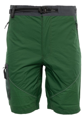and Wander ripstop logo-print shorts - Green