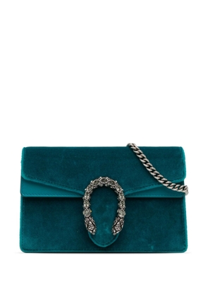 Gucci Pre-Owned 2015-2023 Super Mini Velvet Dionysus crossbody bag - Blue