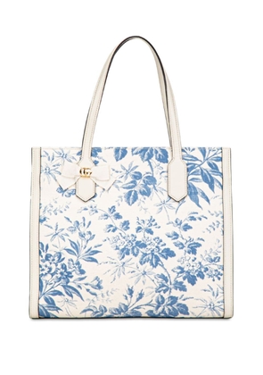 Gucci Pre-Owned 2000-2015 GG Ribbon Herbarium tote bag - Blue