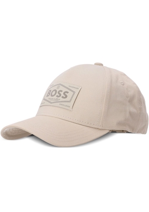 BOSS logo-patch baseball cap - Neutrals