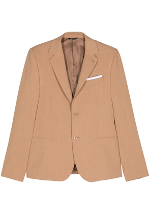Daniele Alessandrini notched-lapels single-breasted blazer - Brown