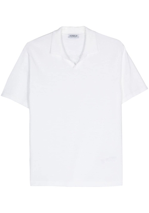 DONDUP knitted cotton polo shirt - White