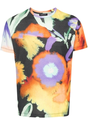 costume national contemporary abstract-print cotton T-shirt - Purple