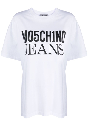 MOSCHINO JEANS logo-print cotton T-shirt - White
