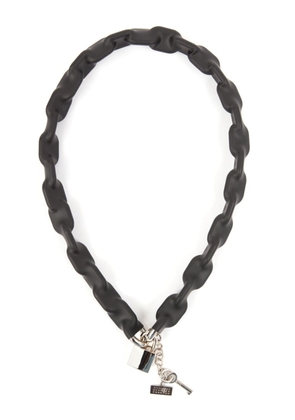 MM6 Maison Margiela padlock chain-link necklace - Black