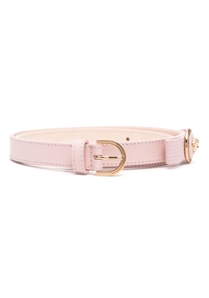Versace Medusa bow-detail leather belt - Pink