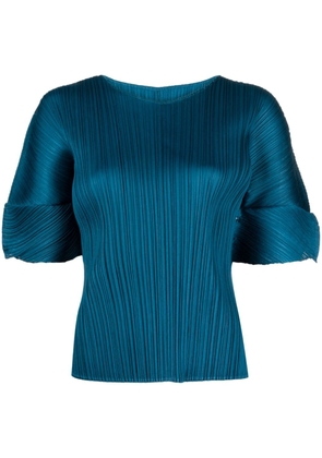Pleats Please Issey Miyake Monthly Colors August pleated top - Blue