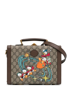 Gucci Pre-Owned 2016-2023 x Disney GG Supreme Donald Duck Savoy Case vanity bag - Brown