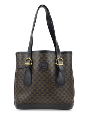Céline Pre-Owned 1990-2000s Macadam-pattern tote bag - Black