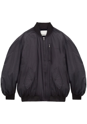 MARANT logo-embroidered padded bomber jacket - Black