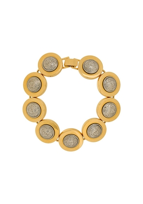 Versace Pre-Owned 1990s Medusa articulated bracelet - Gold