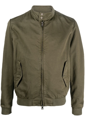 Herno Cazadora cotton-linen bomber jacket - Green