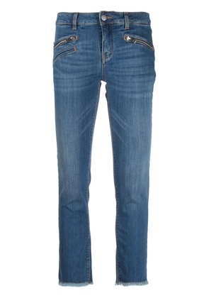 Zadig&Voltaire frayed-hem straight-leg jeans - Blue