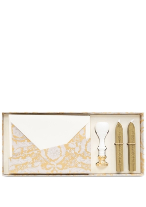 Versace patterned home envelope sealing kit - White